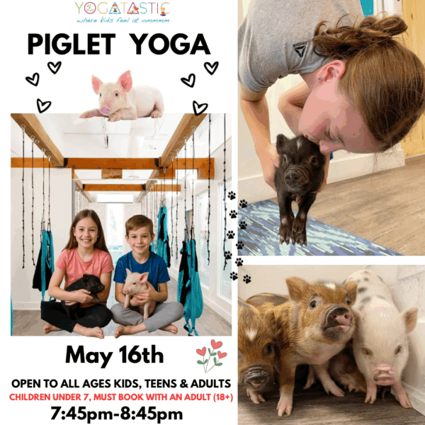 Piglet Yoga - Session 2 (Open Ages) - May 16th 7:45-8:45pm