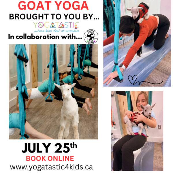 Goat Yoga - Open Ages Session - July 25th - 4:30pm-5:30pm