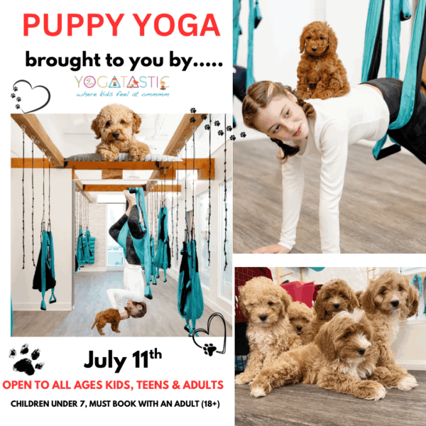 Puppy Yoga - Open Ages - July 11th 4:45pm-5:45pm