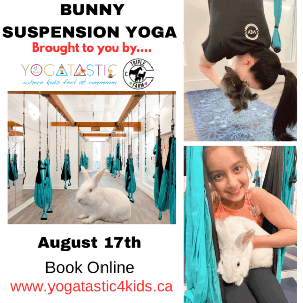 Bunny Yoga - Open Ages - Aug. 17th 10:45am-11:45am (session 1)